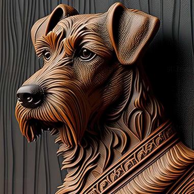 3D model German Jagdterrier dog (STL)